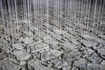 detail shot of work by Beili Liu