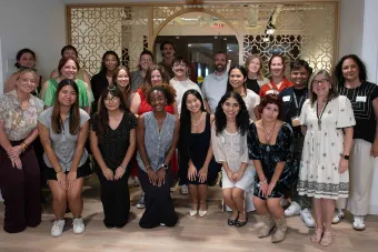 Group photos of participants in the Arts Administration Fellowship Program