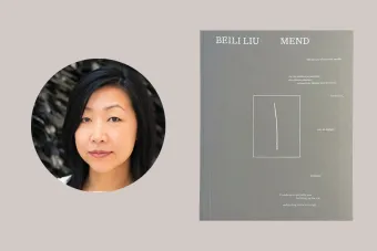 Portrait of Beili Liu and image of Beili Liu: Mend, monograph
