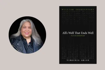 Portrait of Virginia Grise and image of All’s Well that Ends Well