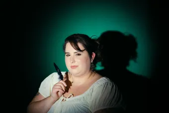 Theatremaker, podcaster and College of Fine Arts staff member Katy Wiggins