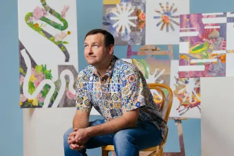 Artist and College of Fine Arts staff member Tim Creswick