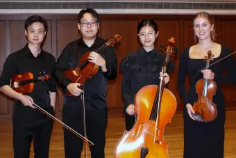 Canelé quartet on stage