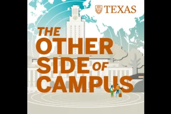 A graphic of The University of Texas tower.