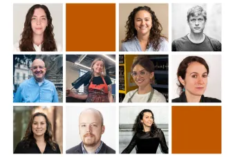Mosaic of new faculty members in the College of Fine Arts for 2026-27