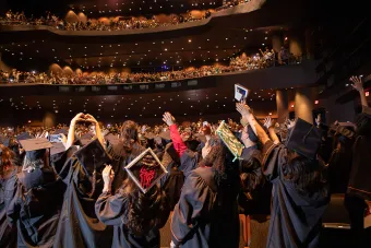 College of Fine Arts graduates celebrate at their commencement ceremony 