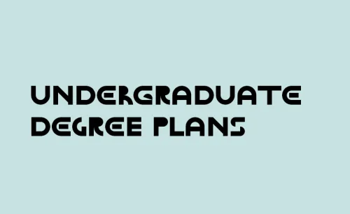 Undergraduate Degree Plans