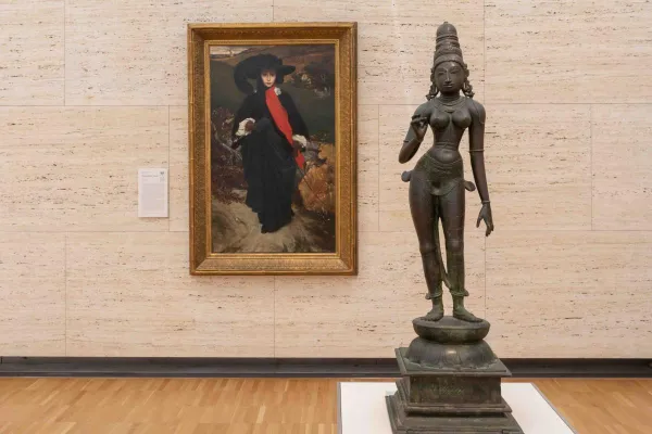   <img loading="lazy" src="/sites/aah/files/2023-11/jennifer-casler-price-image-for-poster.jpg" width="6694" height="4463" alt="image of sculpture and painting in a museum" />

