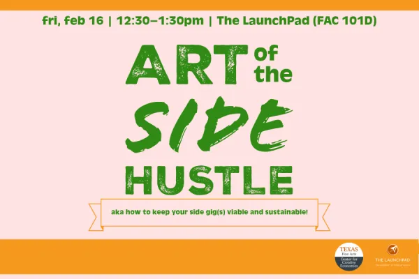 Banner for Art of the Side Hustle program