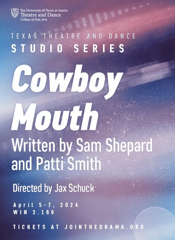 A graphic for the studio series production of COWBOY MOUTH