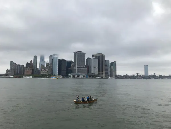 image of people in a boat in new york city