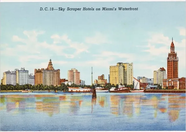 image of an old Florida postcard