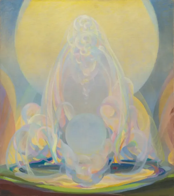 Agnes Pelton's painting titled The Fountains