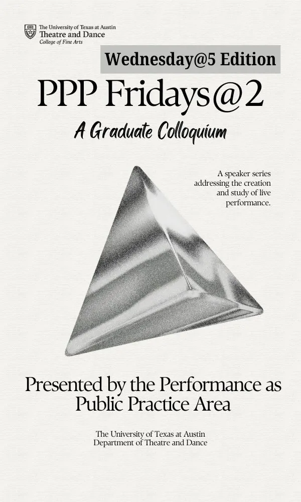 Graphic for the Wednesday@5 edition of PPP's Fridays@2 speaker series