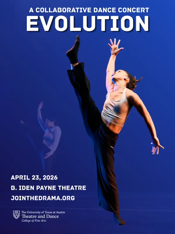 Graphic for EVOLUTION, a collaborative dance concert and dance film screening