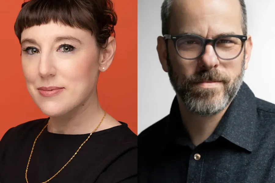 Headshots of Alex Klein and Dan Nadel