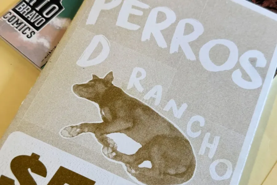 cover of zine with dog on it