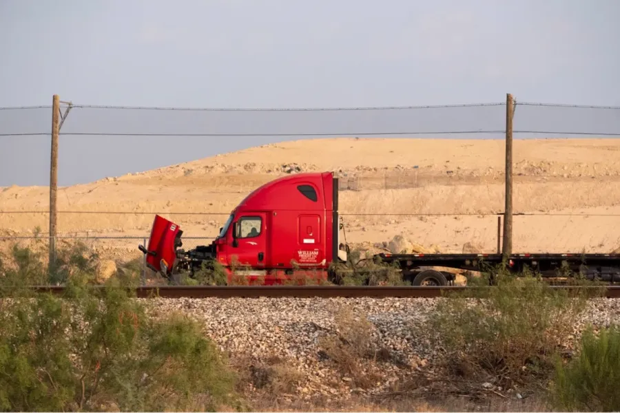 Jason Reed and Barry Stone, "Red Truck" from "Boom and Dust," 2025.